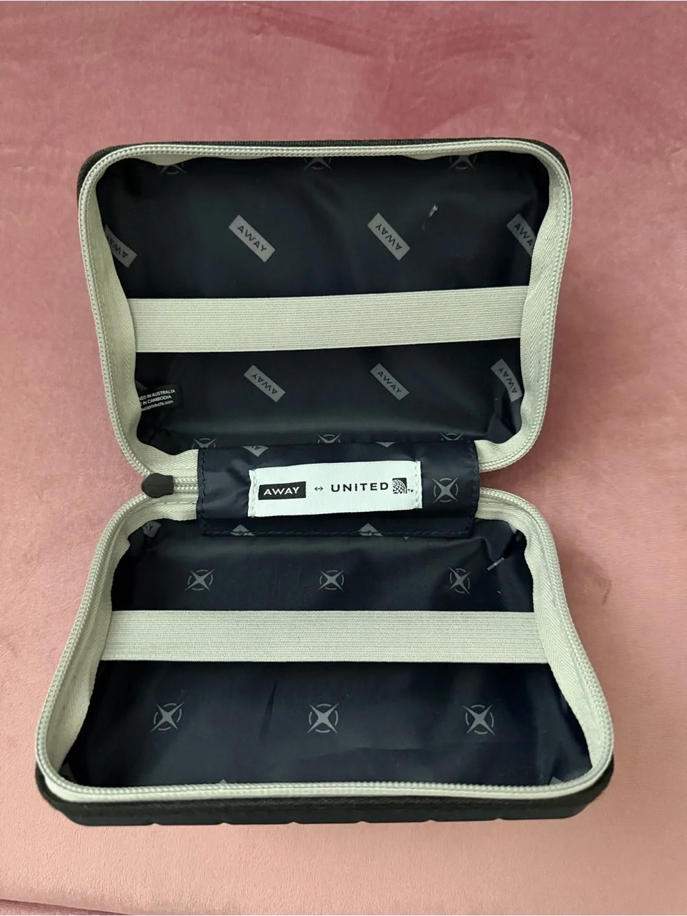 Away Luggage United Mini Travel Amenity Case Hard Shell EMPTY